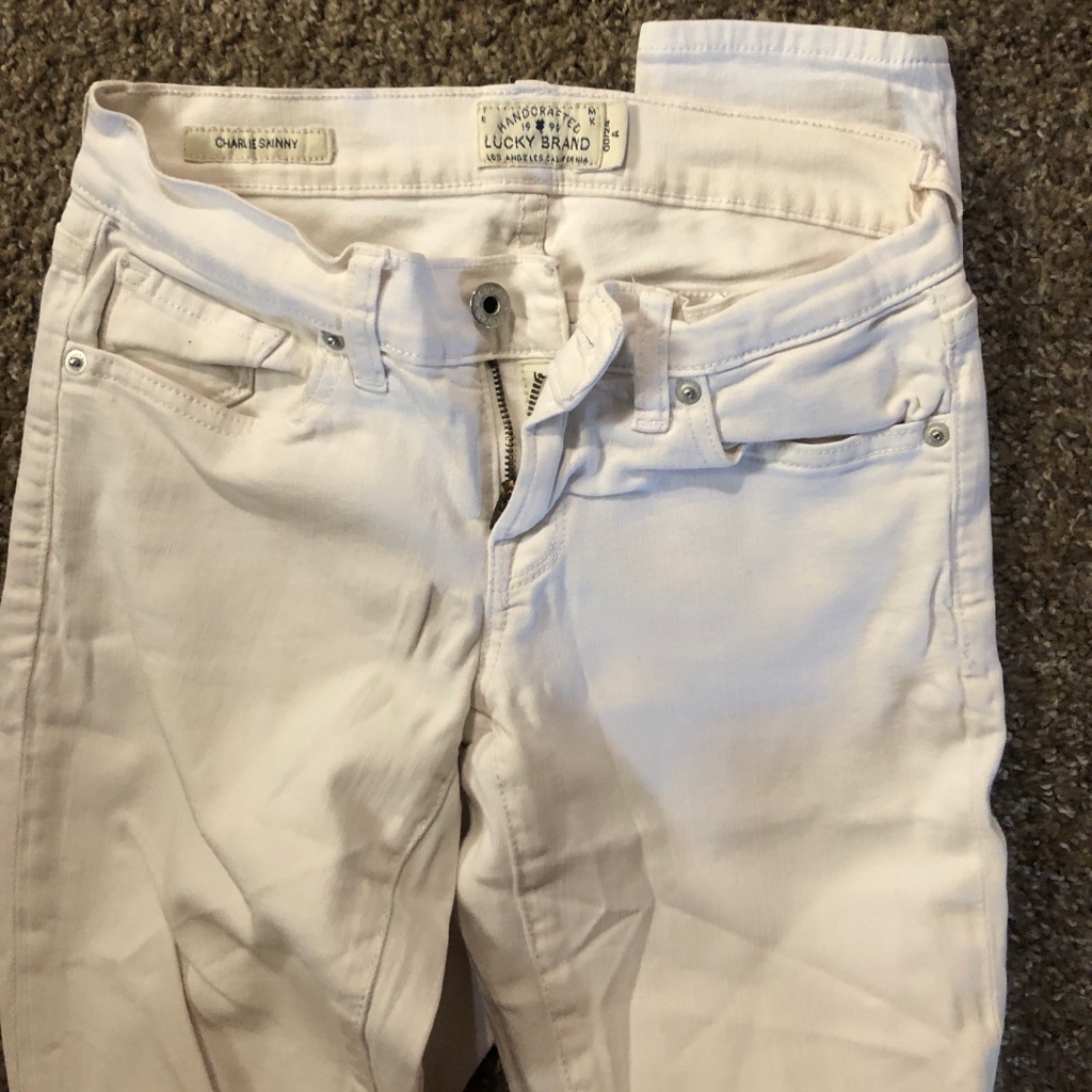 White Lucky Brand Skinny Jeans
